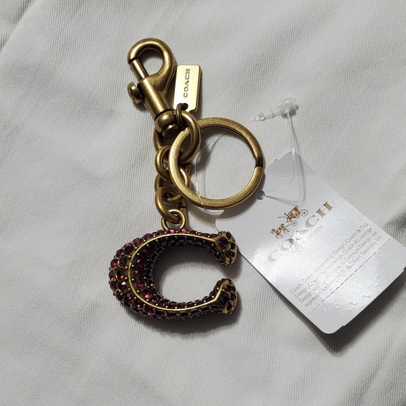 Coach Signature C Bag Charm - Picture 2 of 5